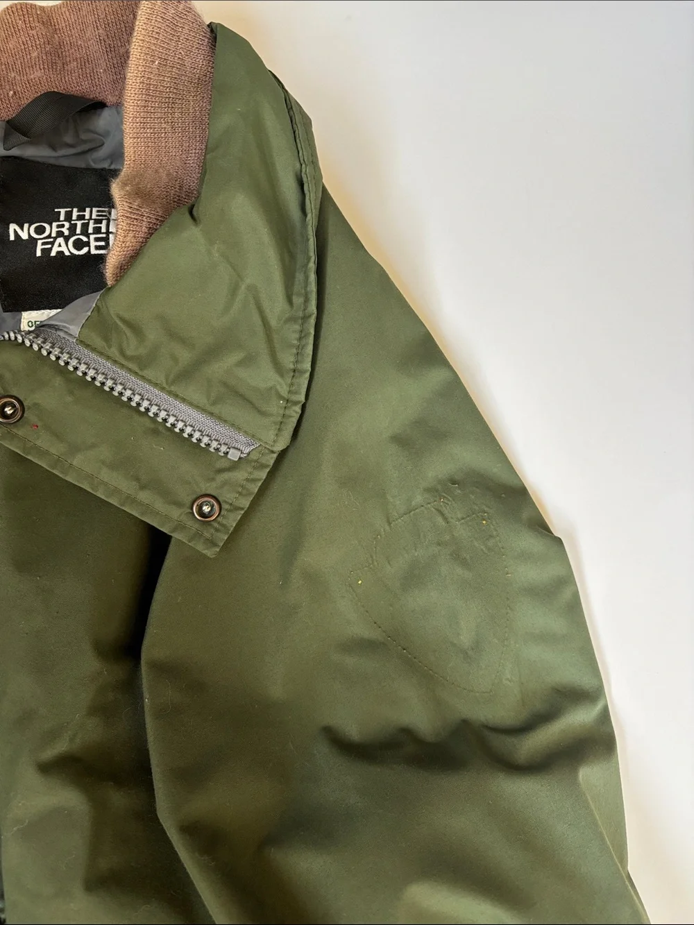 Vintage North Face Jacket National Parks Goretex USA‎ Field Green Mens Medium